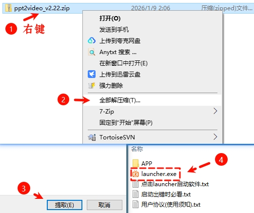 解压缩操作示意图